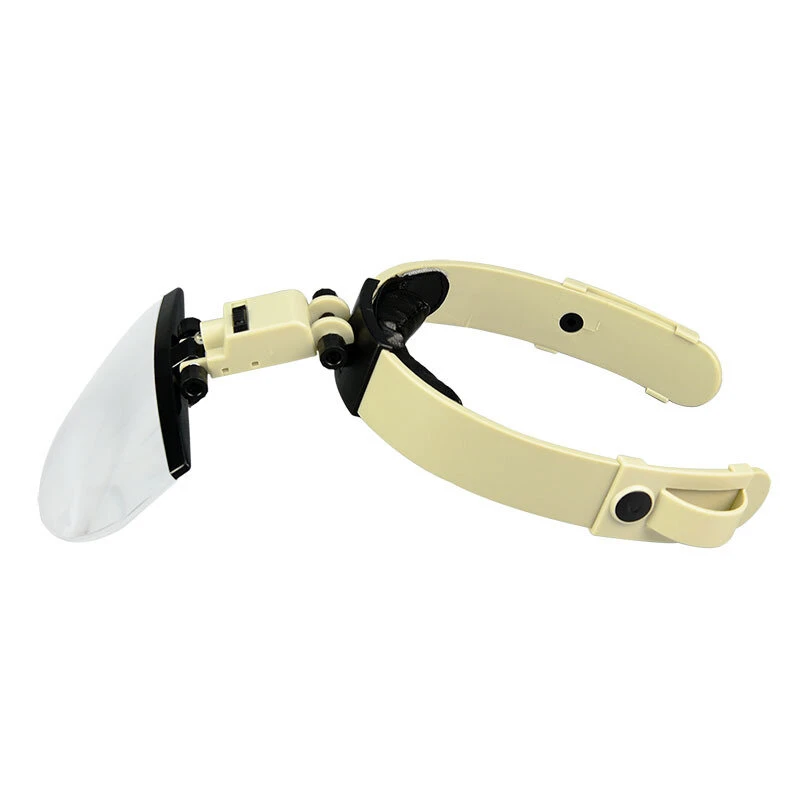 MG81003 Hands Free Magnifier Helmet with LED Lamp - 1.2X to 5.5X 4 Lens Set for Watch & Jewelry Repair - Image 4