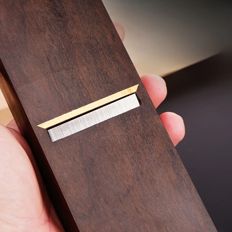 Ebony Hand Plane - High Speed Steel Blades | Manual Block Planer for Chamfering & Trimming - Image 5