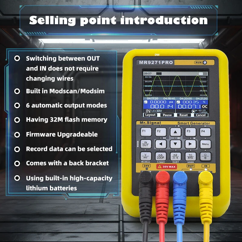 Hart MR9271PRO Signal Generator - 4-20mA Thermocouple Calibrator & Paperless Recorder - Image 2