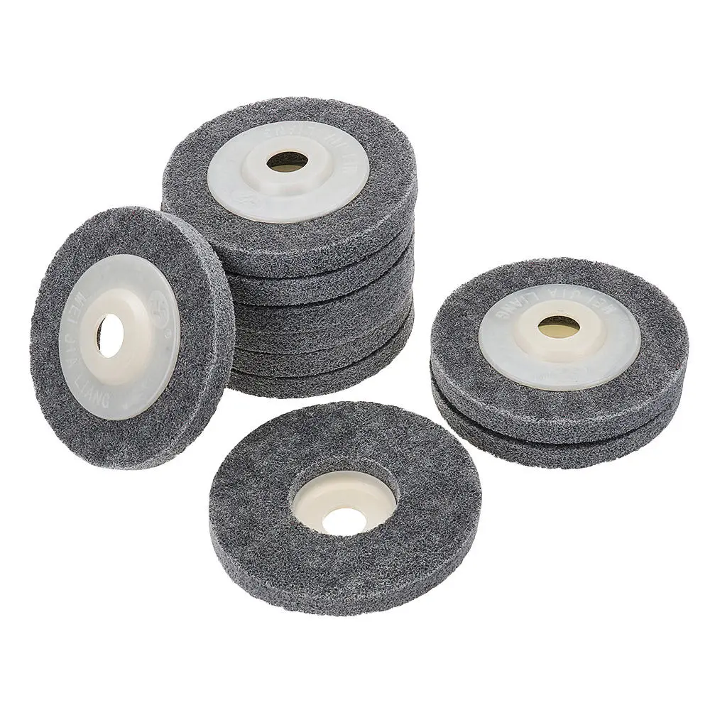 10pcs 100x12x16mm Nylon Buffing Polishing Wheel for Angle Grinder | Sanding Disc - Image 2