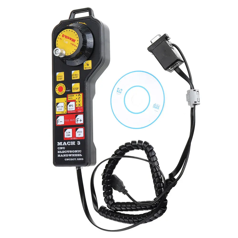 Machifit MACH3 4 Axis USB CNC Handwheel Controller | with Encoder for Engraving Machine - Image 2