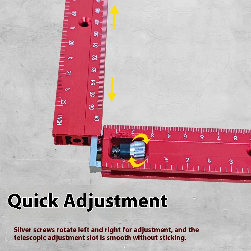 Woodworking Router Jigs & Guides - Adjustable Square Template for Trimming & Milling - Image 5