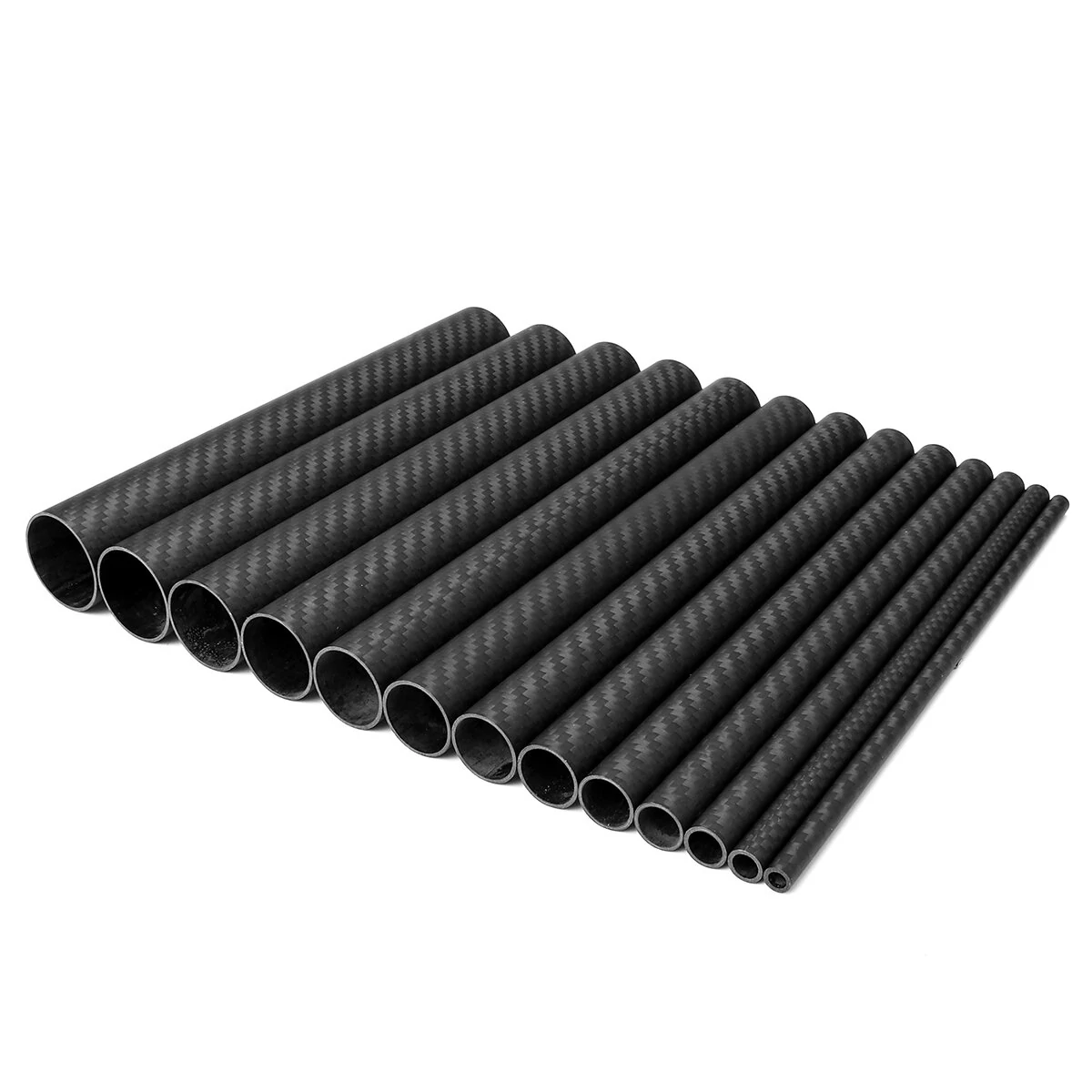 3K Matte Twill Carbon Fiber Tube - 200mm Pipe for Airplane Models - Image 3