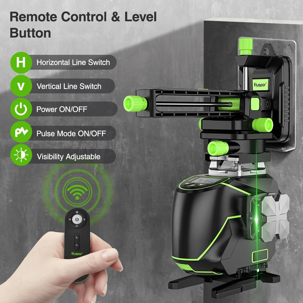 Huepar S04CG 4D 16 Line Laser Level | Self-Leveling & Bluetooth | IP54 Waterproof - Image 3