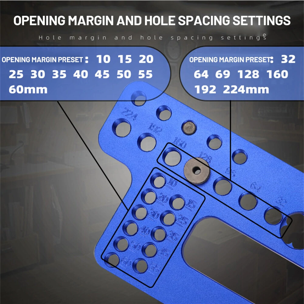Fonson Tools Cabinet Hardware Jig - Drill Guide for Handles & Pulls on Drawers & Doors - Image 3