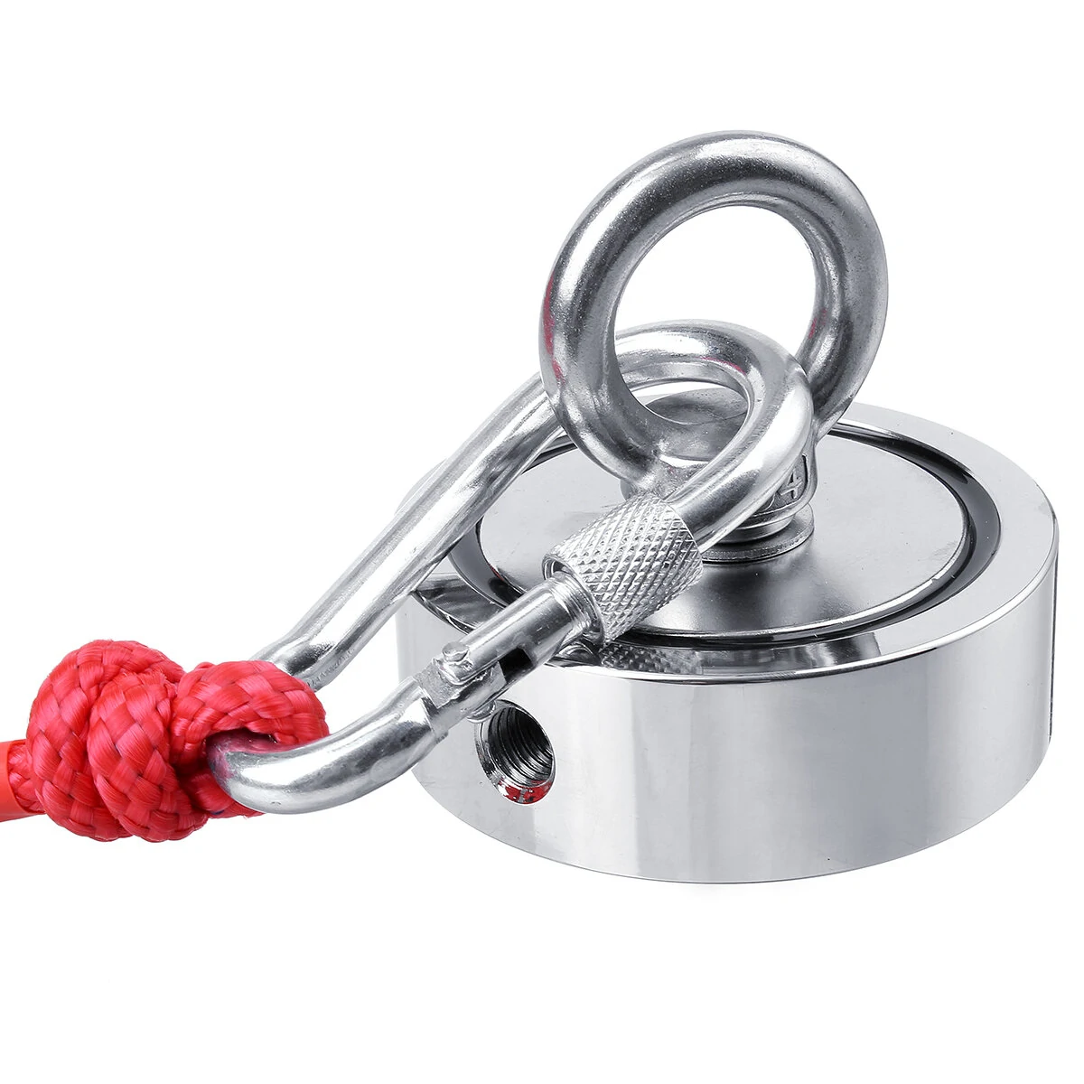 Double Side 400KG Fishing Magnet - Strong Recovery Salvage Tool with 10/20M Rope & Gloves - Image 5