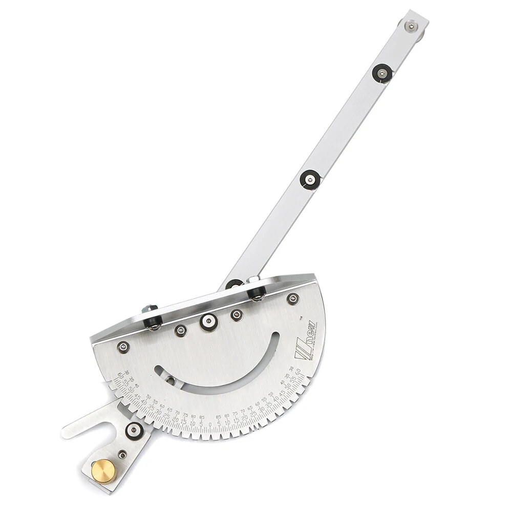 Wnew Upgraded Miter Gauge with Brass Handle | Table Saw Router Gauge & Assembly Ruler - Image 3