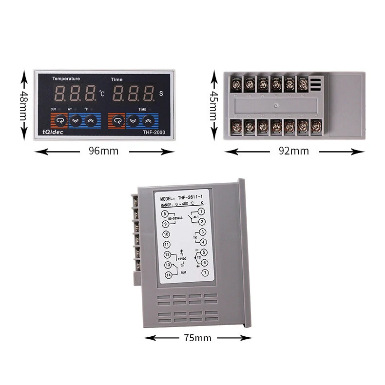 THE-2000 Digital Temperature Time Controller - K Type Thermocouple for Hot Stamping Machine Oven - Image 5