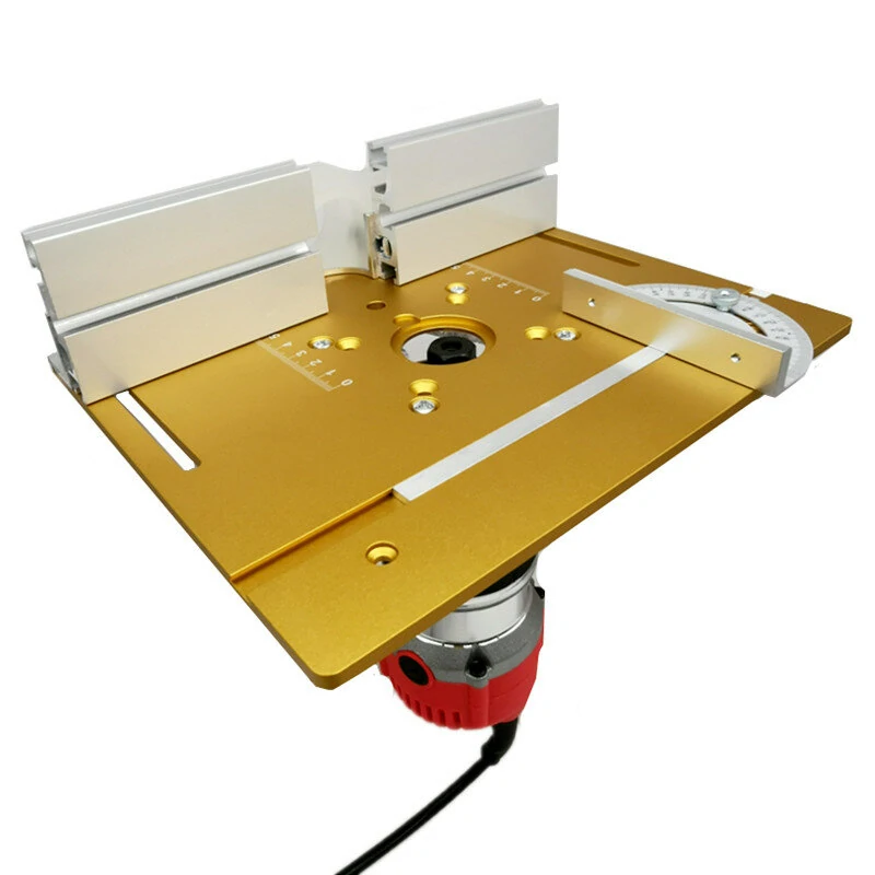 Ally Aluminium Router Table Insert Plate | Miter Gauge & Multifunctional Trimmer - Image 3