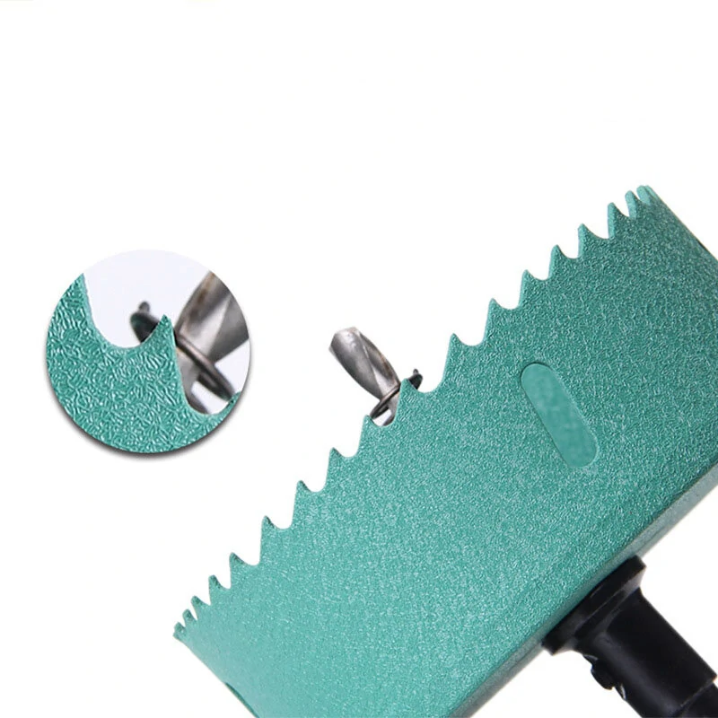 Drillpro M42 HSS Hole Saw Cutter 45-100mm | Aurora Green Metal Tip for Metal & Wood - Image 2