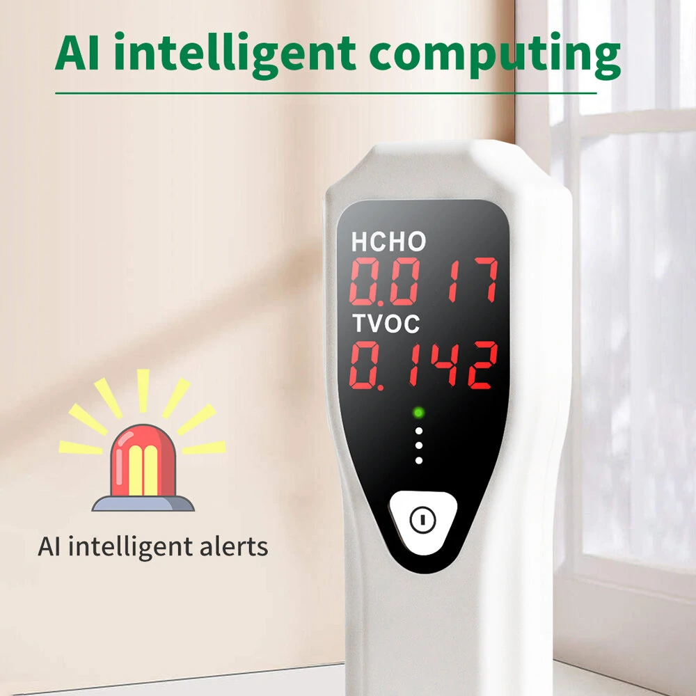 NOYAFA Air Quality Monitor - Portable TVOC Formaldehyde Detector with LCD Display - Image 5