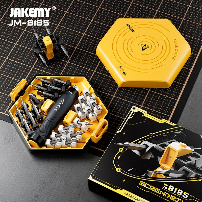 JM-8185 69-Piece Multi-Function Screwdriver Set | Industrial-Grade Magnet & Dual Magnetizers - Image 2