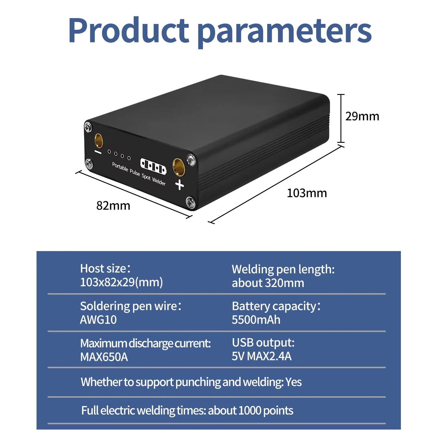 DIY Spot Welder Handheld Portable - 18650 Battery Welding Machine with Pen & Nickel Strip - Image 5