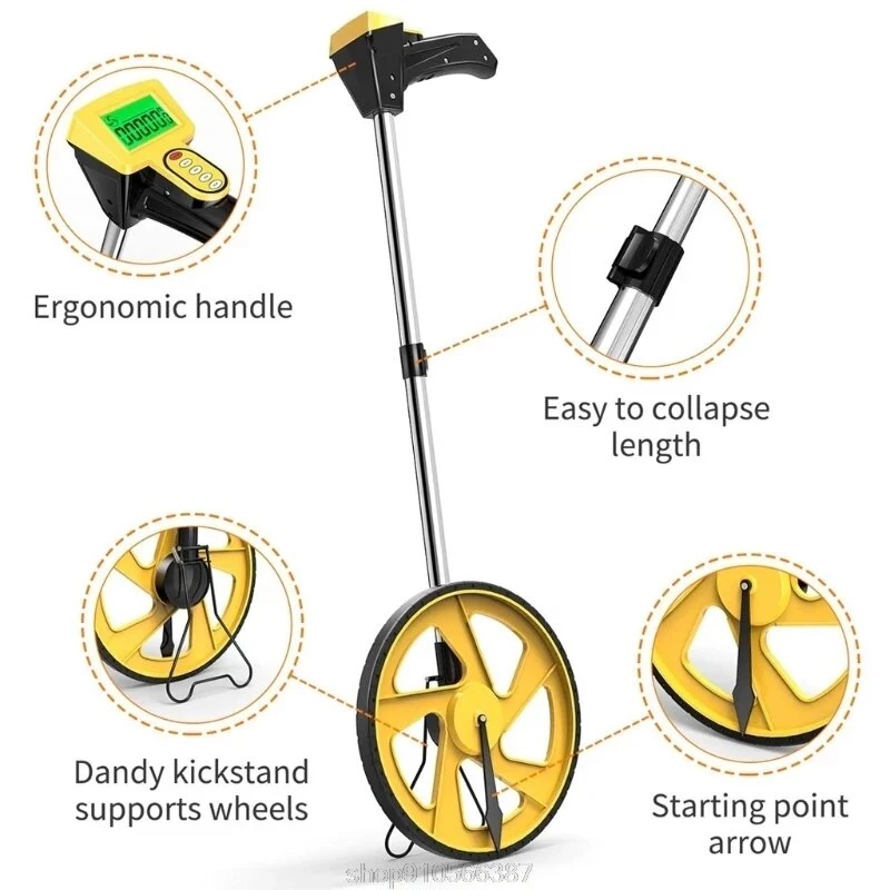 Digital LCD Display Mechanical Measuring Wheel | Electronic Range Finder - Image 3