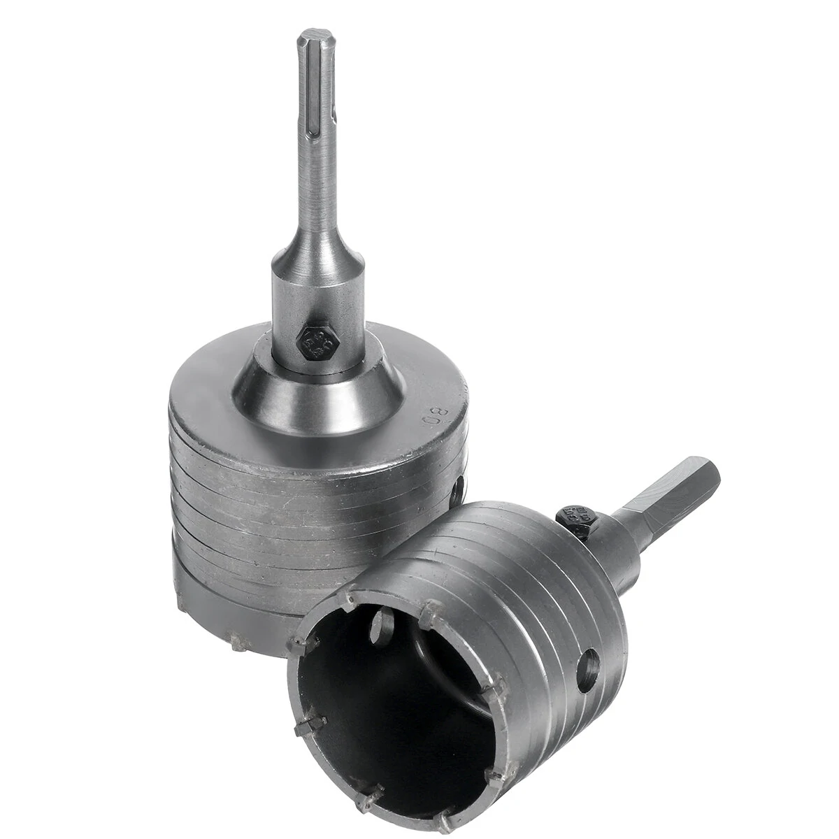65mm 80mm Hole Saw Kit for Concrete & Stone - Plus Shank Drill Bit with Wrench - Image 5