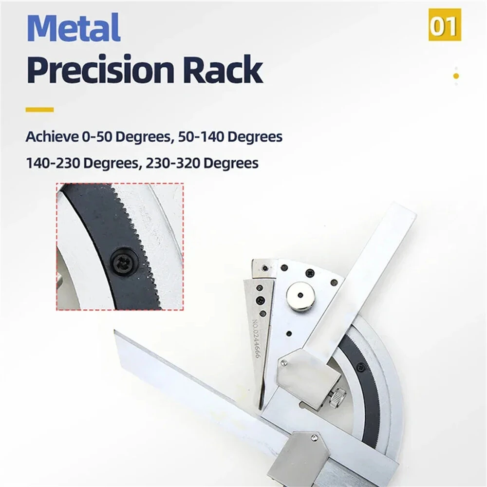Universal Angle Ruler | 0-320° High Precision Laser Scale Protractor for Woodworking - Image 4