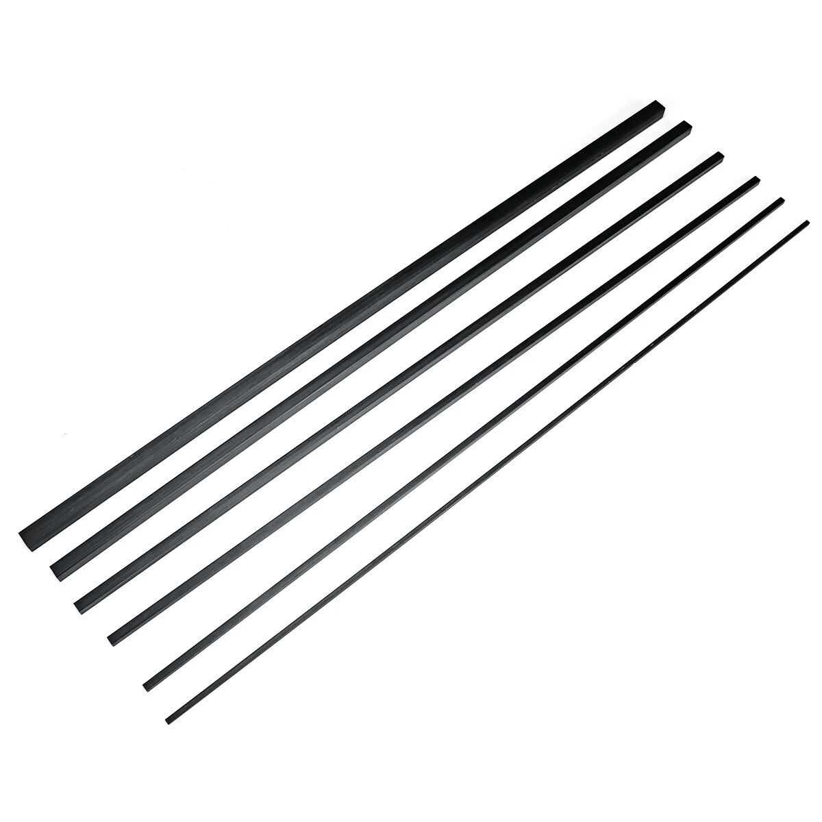 Carbon Fiber Square Tube - 500mm Length with Round Hole Pole - Image 3