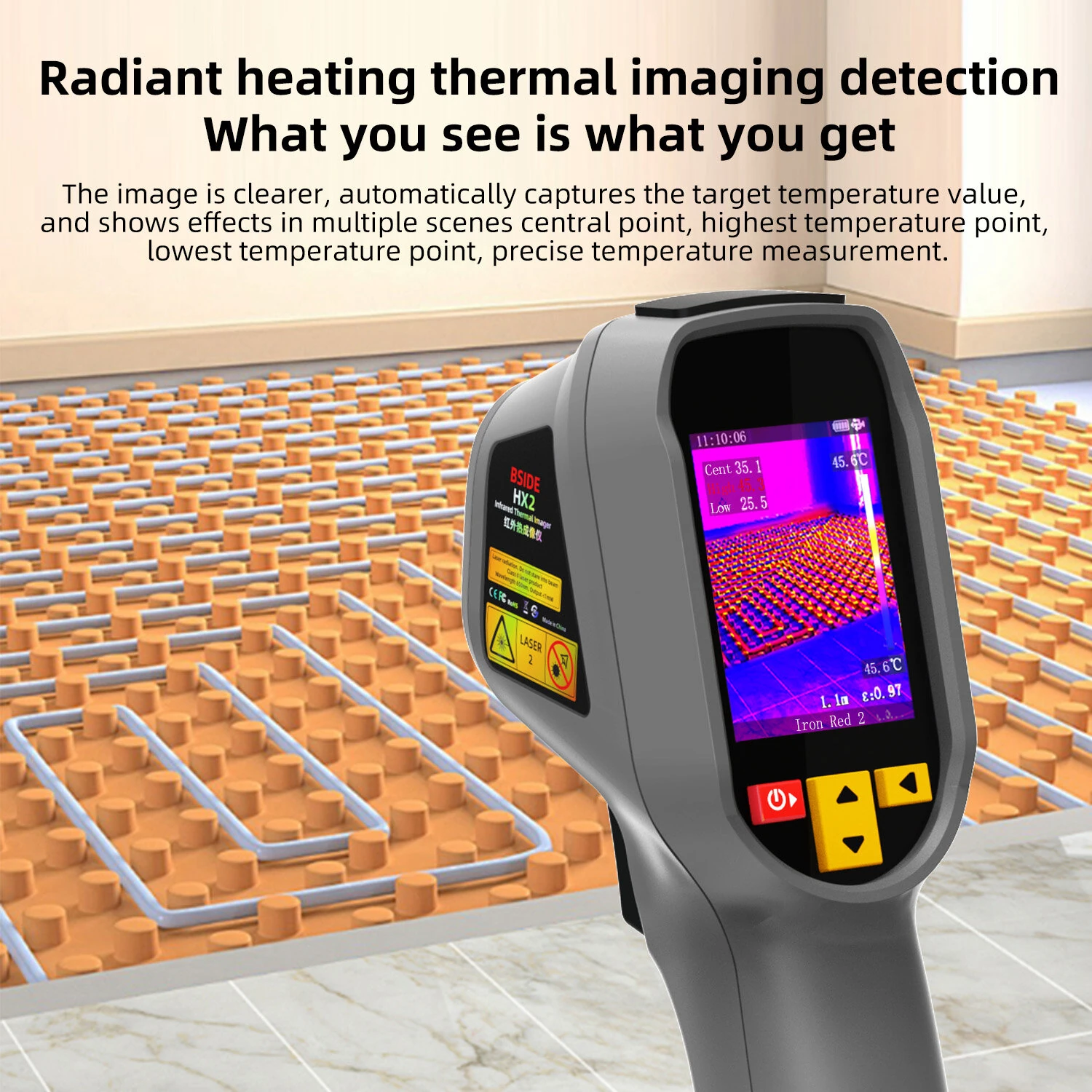 BSIDE HX2 Thermal Imaging Camera | 240x320 IR Resolution -20°C to 550°C - Image 4