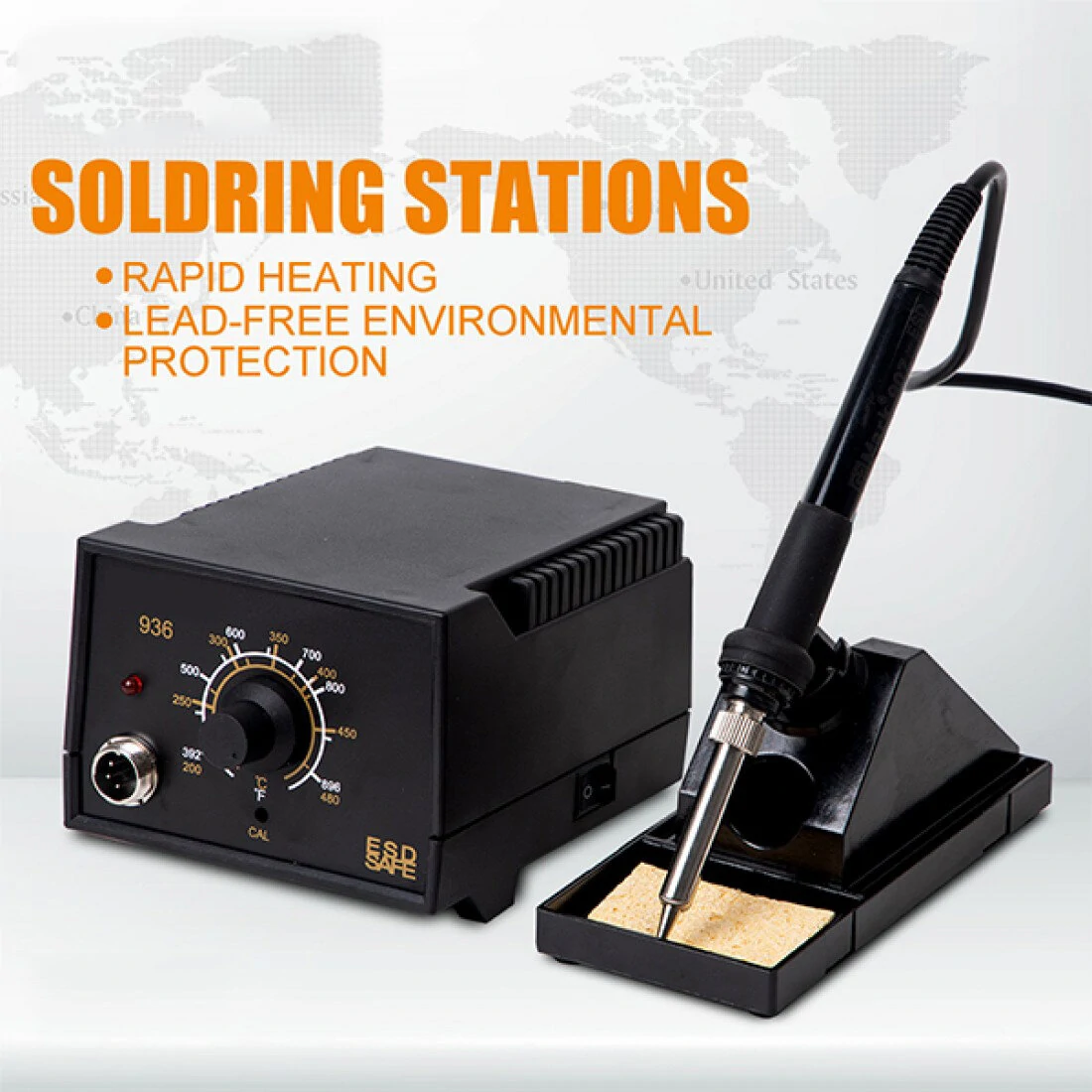 G2-936 Antistatic Soldering Station | 60W Constant Temperature 200°C-480°C | Professional & Hobby Use - Image 2