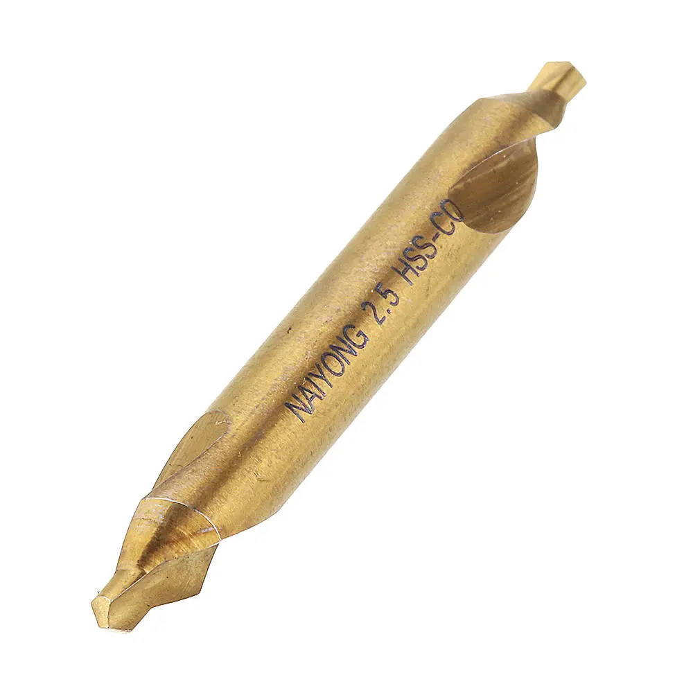 Drillpro HSS Titanium Coated Center Drill Bit | 60 Degree Countersink | 1-5mm Set - Image 4