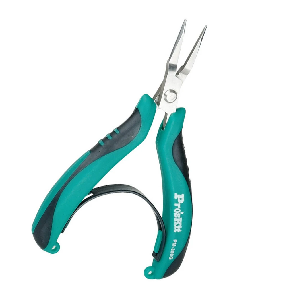Pro'sKit PM-396G Mini Needle-Nose Pliers | Steel Cutting Nippers Tool - Image 2