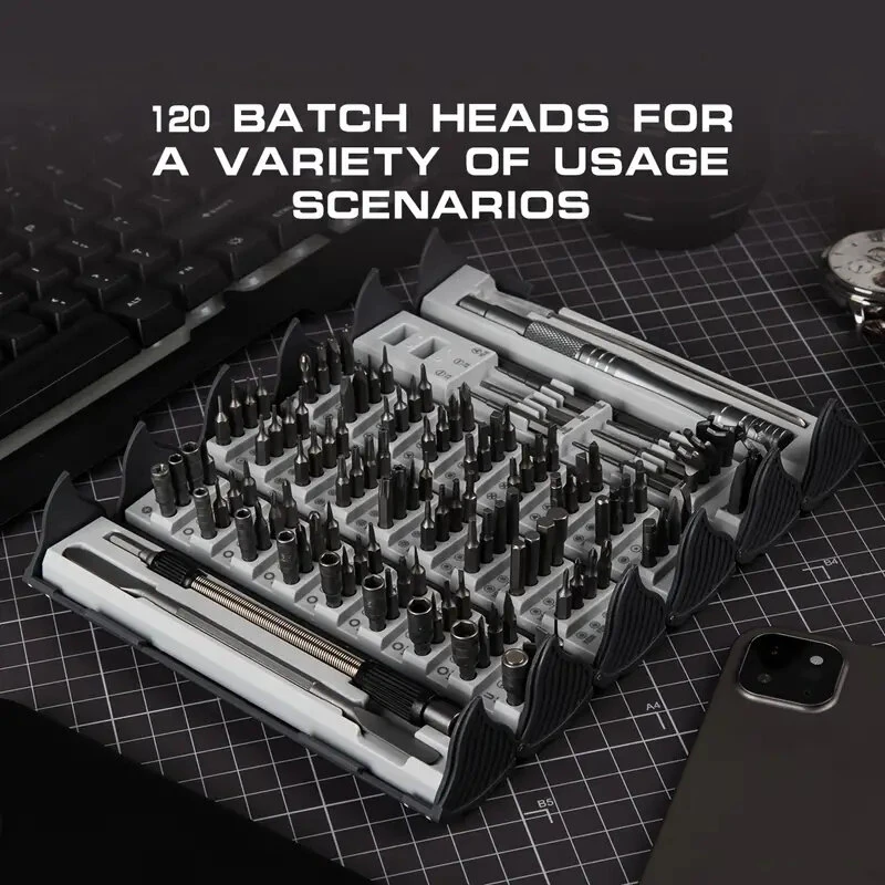 128 in 1 Precision Screwdriver Set | CR-V Steel Magnetic Kit for Electronics & Computer Repair - Image 4