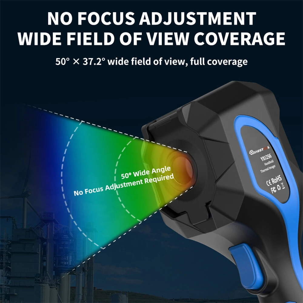 MUSTOOL 256x192 Thermal Imager | Dual Lens Infrared Camera | Handheld Industrial Device - Image 4