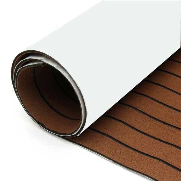 EVA Foam Synthetic Teak Sheet - 2500x1000x6mm Brown with Black Line for Boat Yacht - Image 5