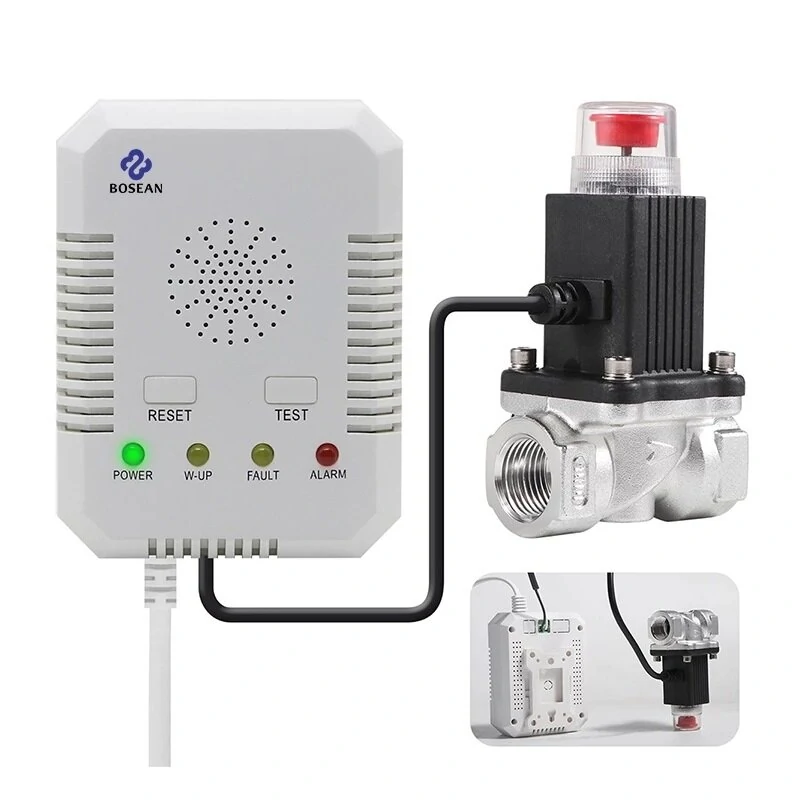 BOSEAN Natural Gas CO Leak Detector | Home Combustible Gas Tester with Valve Alarm - Image 5
