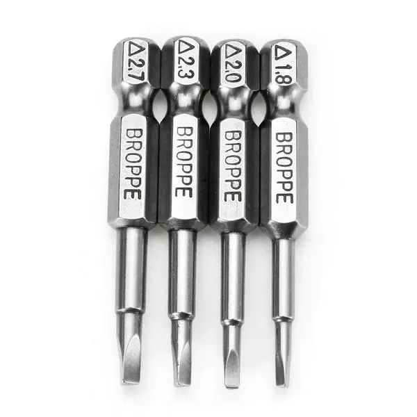 Broppe 4pcs 50mm Triangle Screwdriver Bits | 1/4 Inch Hex Shank Magnetic - Image 4