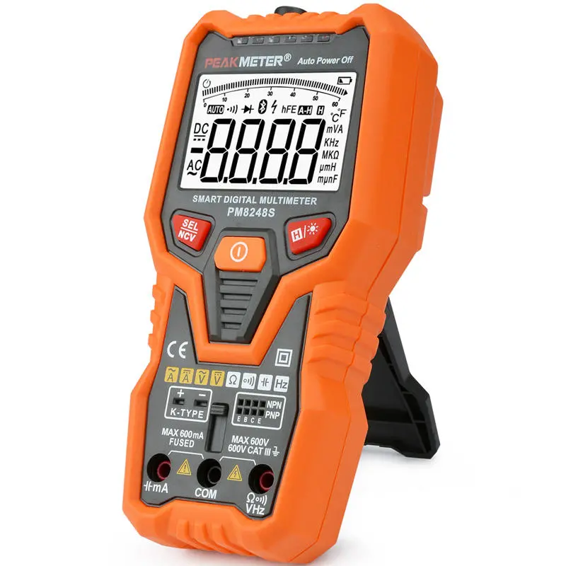 PEAKMETER PM8248S Auto Range Digital Multimeter - NCV Voltage Current Tester - Image 4