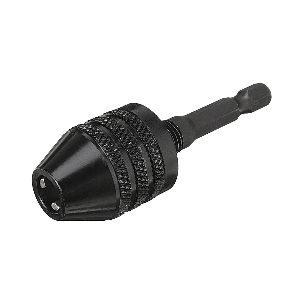3 Jaw Keyless Drill Chuck Adapter | 0.5-8mm Capacity | 1/4 Hex Shank Nickel Plating - Image 5