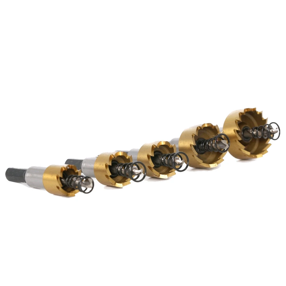JGZUI HSS Hole Saw Set - Stainless Steel & Aluminum Alloy Cutter | Titanium-Plated - Image 4