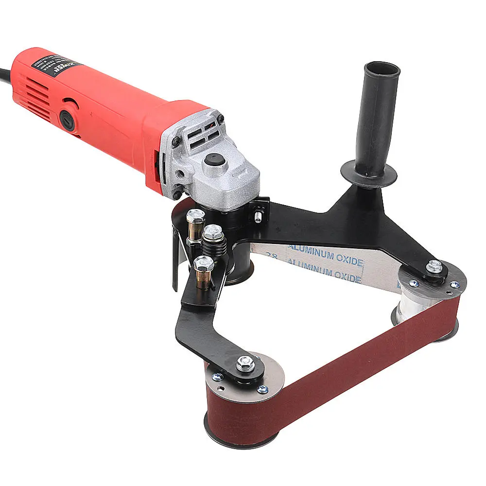 Drillpro Grinder Pipe Belt Sander Attachment | Stainless Steel Adapter for 100 Angle Grinder - Image 2