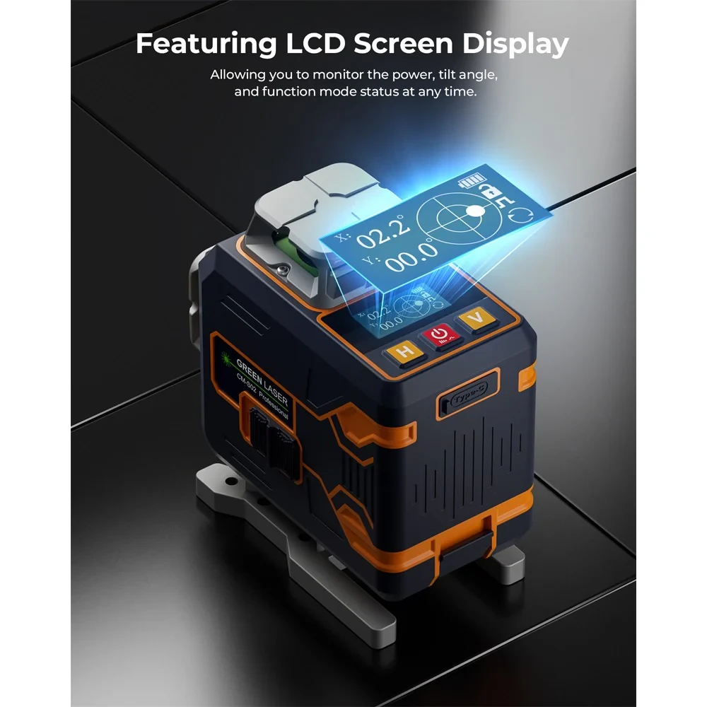 CIGMAN CM-S02 Green Cross Line Laser Level | Self-Leveling & Remote Control - Image 3