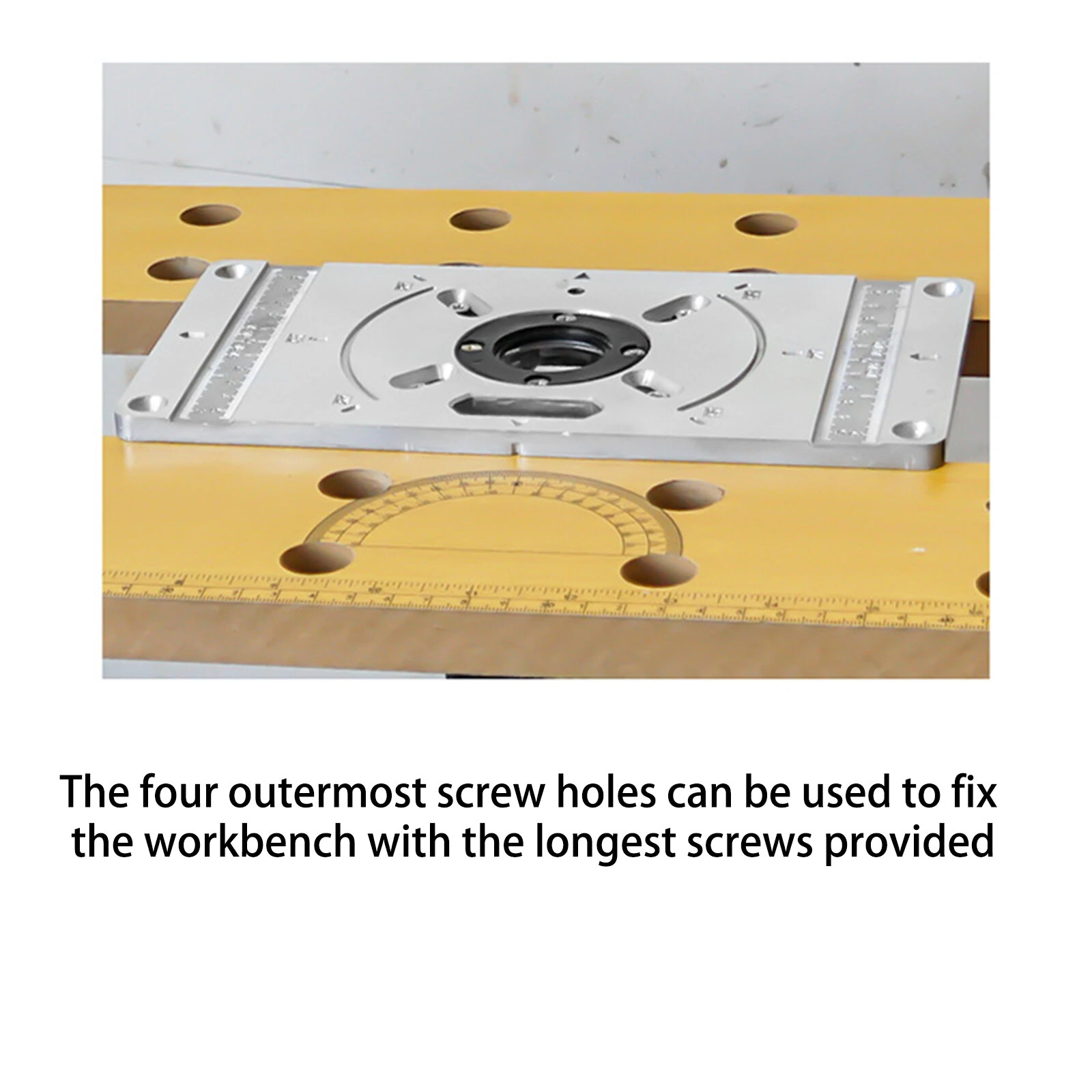 Aluminum Router Tablet Insert Plate for Woodworking Benches | Trim Router Tool - Image 4