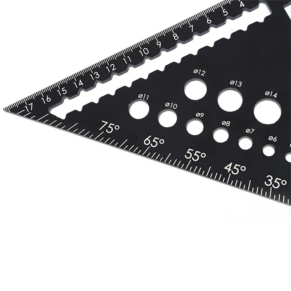 Aluminum Alloy Triangle Ruler - 45/90 Degree Angle Square for Woodworking | High Precision - Image 4