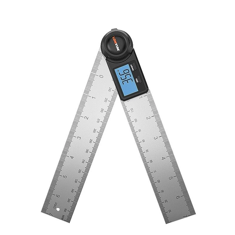 LOMVUM Digital Protractor Angle Ruler | 400mm 360° LCD Goniometer - Metric/Imperial - Image 4