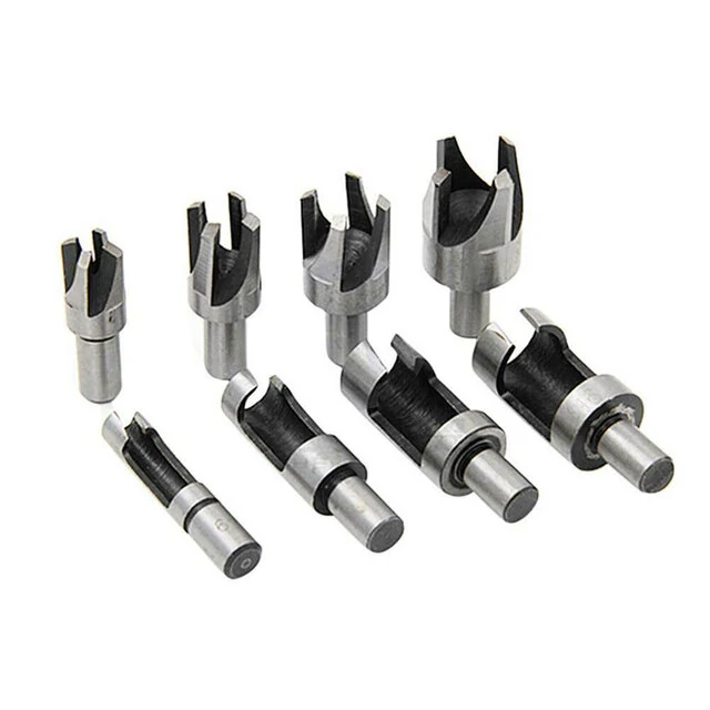 8PCS HSS Cork Drill Bit Set | Wood Plug & Tenon Cutter for Bored Holes - Image 2