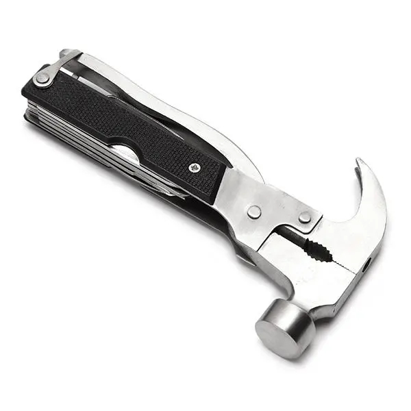 Multi-Function Hammer Opener Screwdriver Plier Stainless Steel Camping Travel Tool Set - Image 4