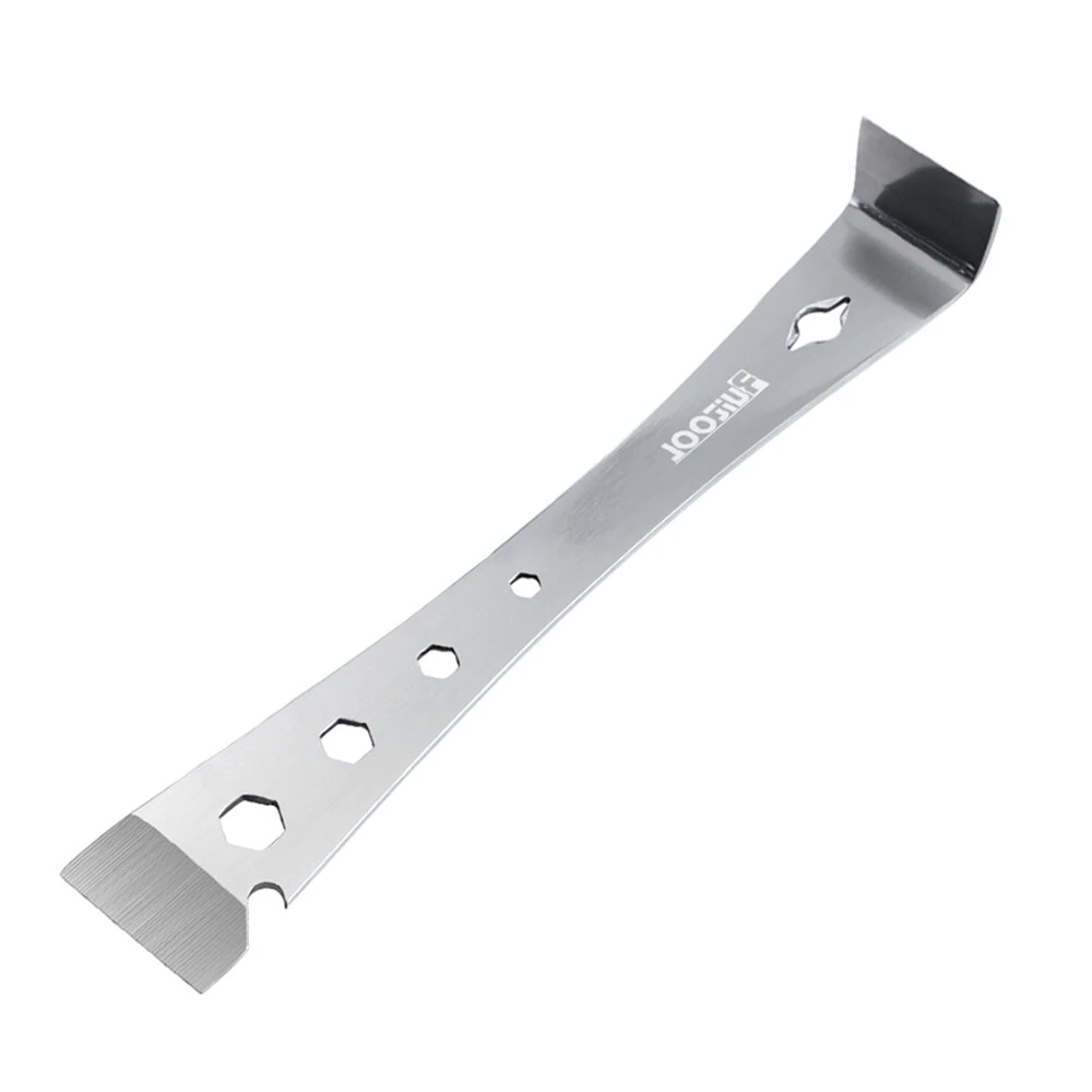 Stainless Steel Prybar Scraper | Ultra Sharp with Wrench & Metric Scale | Nail Puller - Image 2