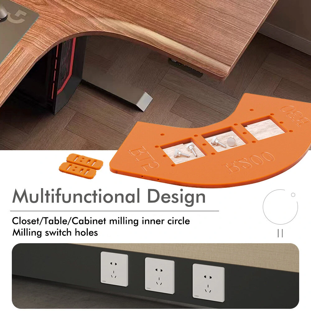 Woodworking Router Corner Radius Templates Jig - R5 to R40 Arc Set | Router Table Tool - Image 3