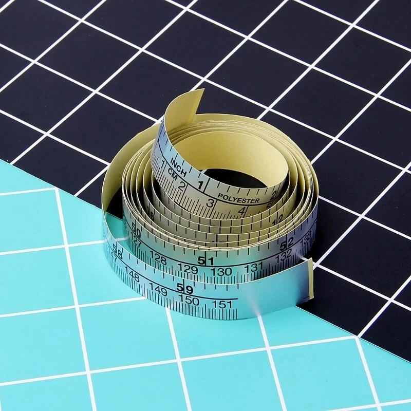 Metric Sewing Machine Tape - 150cm Self-Adhesive Vinyl Ruler Sticker - Image 4