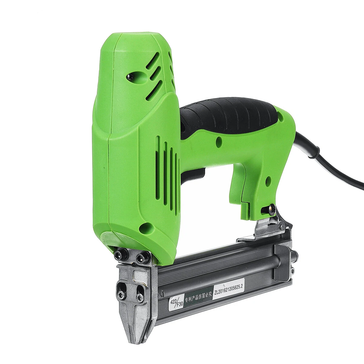 220V Electric Brad Nail & Staple Gun - Dual-Use Woodworking Tool - Green - Image 5