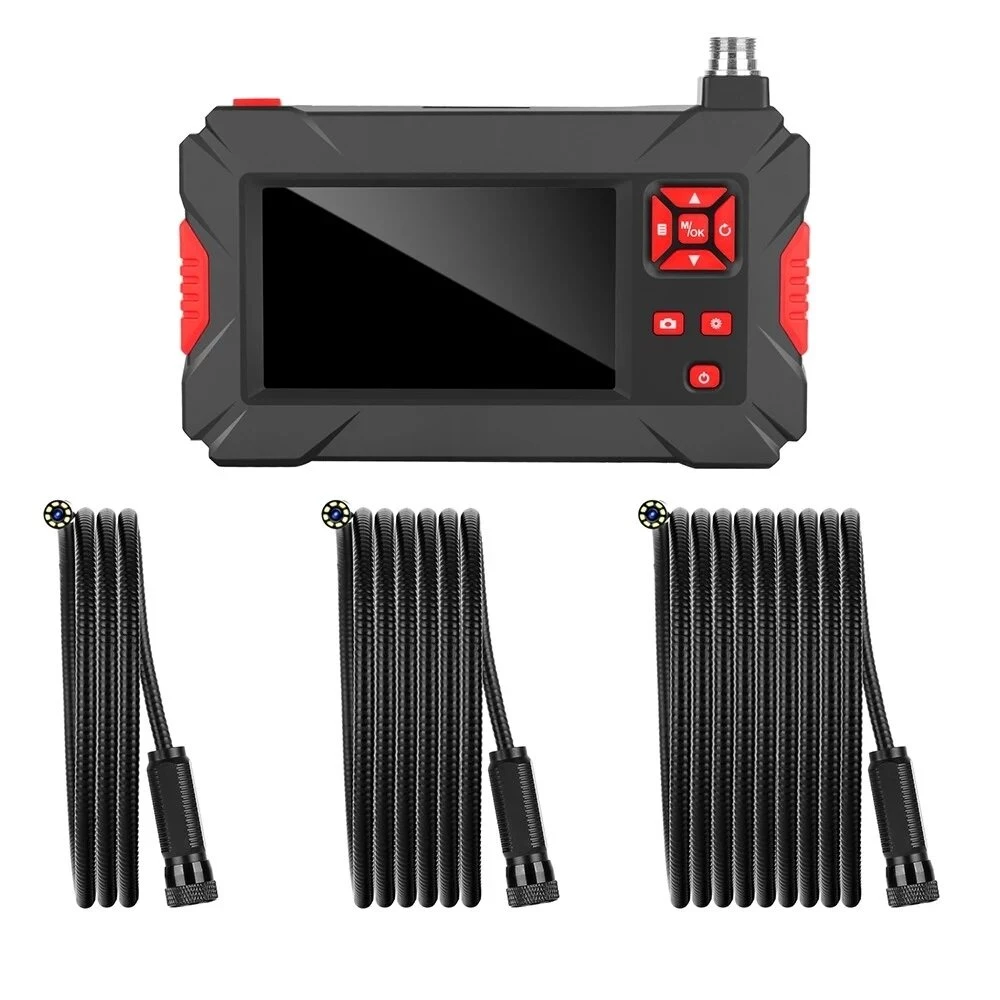 4.3 Inch LCD Borescope - 1080P HD IP68 Waterproof | 8mm Camera with 9 LEDs for Android & iOS - Image 2
