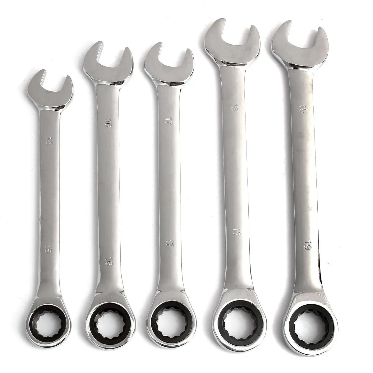 12Pcs 6-19mm Ratchet Wrench Set | Ratcheting Spanner Open Ring | Car Repair DIY Tool - Image 5