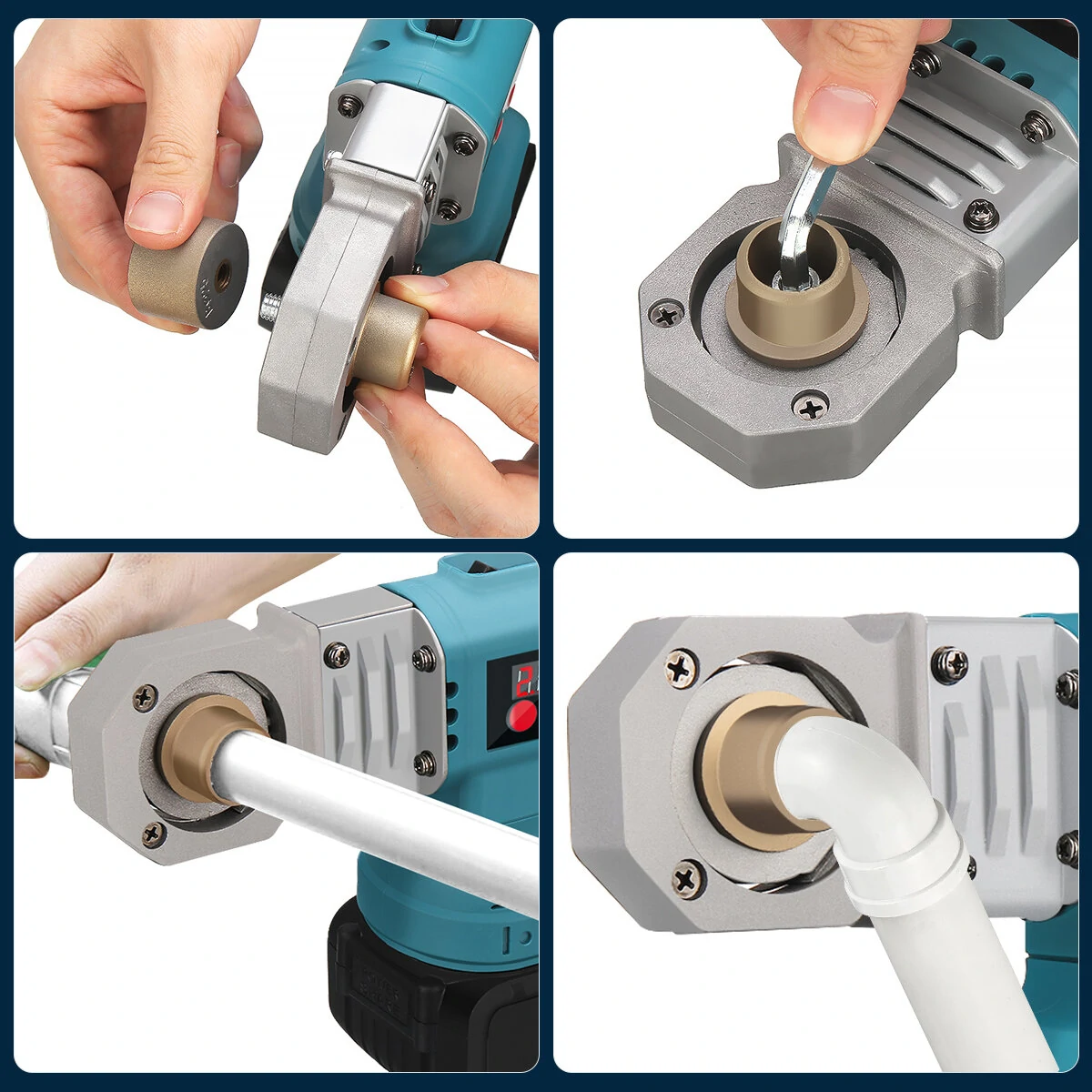 Excellway 1400W Plastic Pipe Welding Machine Kit | PP PPR PE PB | EU Plug - Image 3