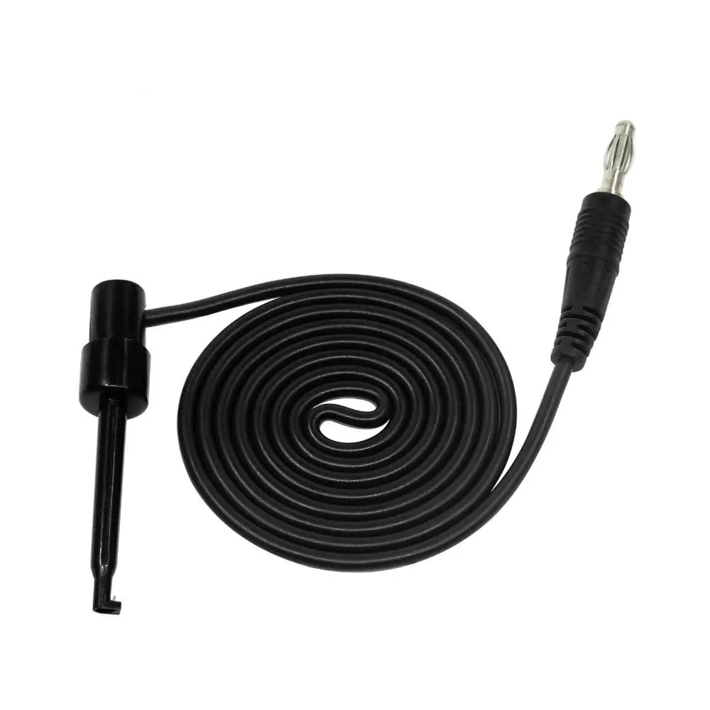 Cleqee P1039 4mm Banana Plug to Test Hook Clip Cable | Multimeter Test Lead - Image 3