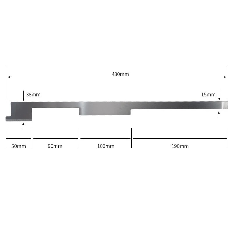 Professional Stainless Steel Glue Scraper | 430mm Dual-Sided Blade | 2.8mm Thick Anti-Warp Tool - Image 5