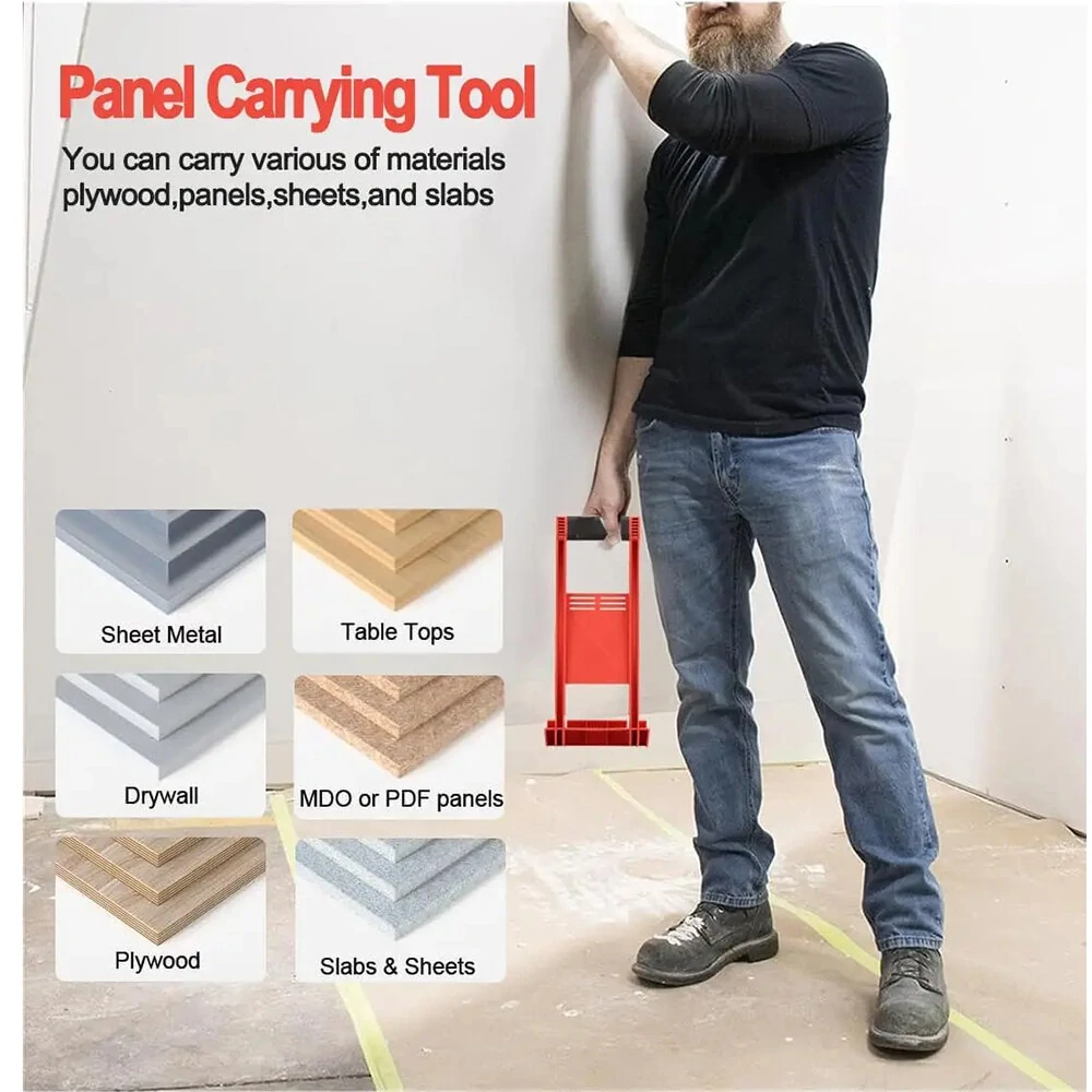 Drywall Carrier - 80kg Heavy Duty Panel Tool for Plywood & Plasterboard | ABS Plastic - Image 3